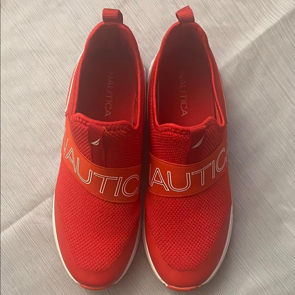 Nautica Red Slip-On Sneakers